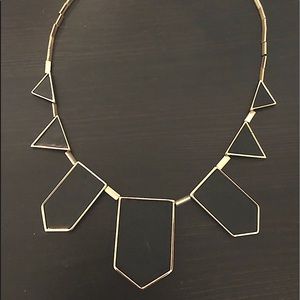 House of Harlow leather statement necklace